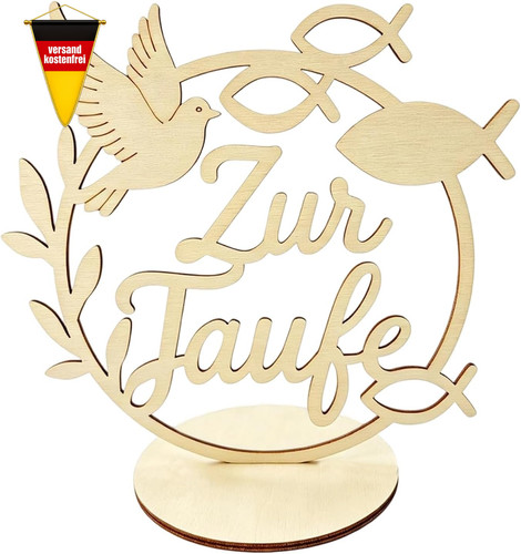 Taufdeko aus holz - aus,