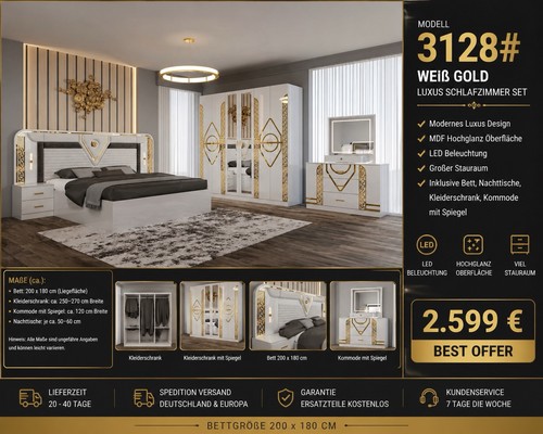 Schlafzimmer komplett set - schlafzimmer-komplett, in