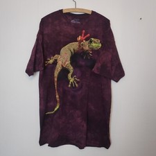 The Mountain T-shirt Gecko Peace Lila Batik Gr. XL Shirt 