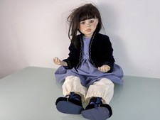 Künstlerpuppe Christine Orange Porzellan Puppe 80 cm. Top Zustand  