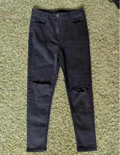 Schwarz dunkelgrau damenjeans - schwarz/dunkelgrau,