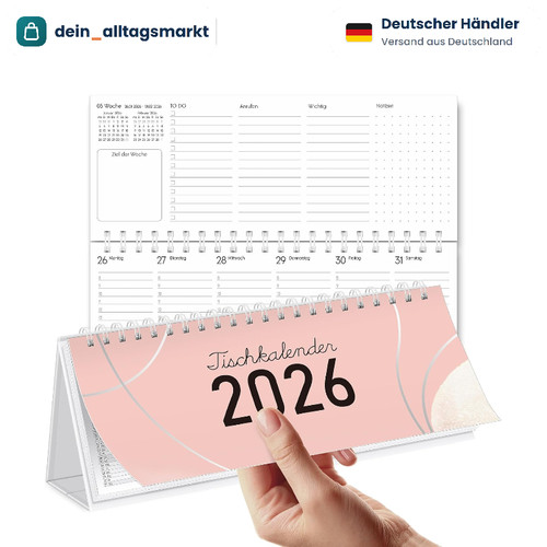 Tischkalender 2026 quer - 2026,