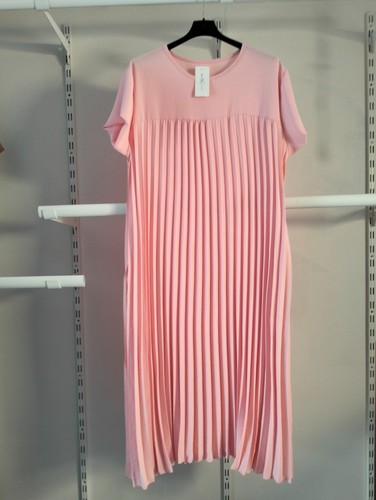 Langes plisseekleid rosa - langes,