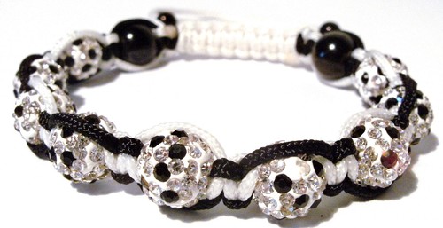 Fussball shamballa armband - ,