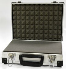 Aluminium Koffer mit Schaumstoff Werkzeugkoffer Allzweckkoffer Universalkoffer