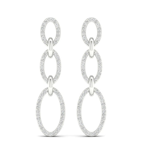 Weißgold cttw diamant - 0,33,