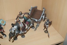 Sckleich Eldrador  Kampfnashorn mit Wagen und 14 Gladiatoren 