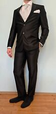 Masterhand Black Hochzeitsanzug 3-teilig Anzug Smoking Suit Gr. 94 + Hose Gr. 98