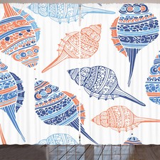 Muschel Rustikale Gardine Maritime Sealife Meer