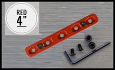 4" Red Anodized KeyMod  to
