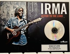 IRMA Rare Official Platine Disc LETTER TO THE WORLD Certified SNEP