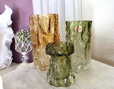 70er jahre grün glas vase - grün,