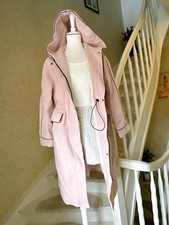 Damen Mantel mit Kapuze Wollmischung Gr. 38/40 ( Maße Beachten) ~ Top