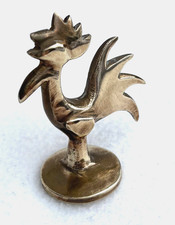 Messingfigur Hahn
