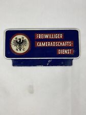 Blechschild ADAC Freiwilliger Kameradschafts Dienst Schild Metall Plakette