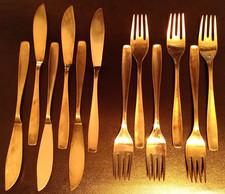 Besteckset 6er Fischbesteck, WMF versilbert 90