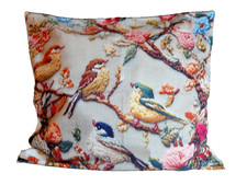 NEU! Kissenbezug Vogel Frühling bunt samtweich wie Neu!