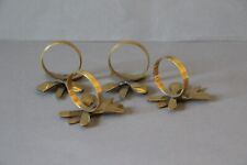 4 Serviettenringe aus Messing