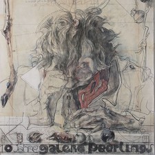 Horst Janssen Selbstporträt mit Maus Galerie Peerlings signiert Offsetdruck 1980