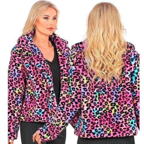Kostüm buntes leopardenmuster - buntes,