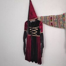 Burgfräulein Kostüm Karneval Verkleidung Kinder Gr. 128 Kinder Kostüm Samt Kleid