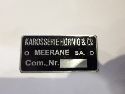 Typenschild schild karosserie - typenschild,