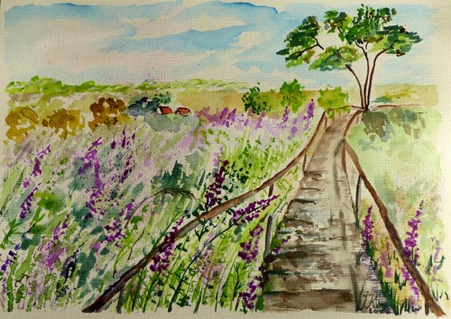 Bild aquarell original - aquarell,