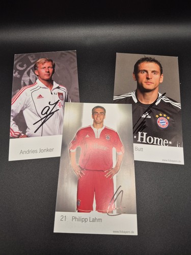 Autogrammkarte bayern - 3x,