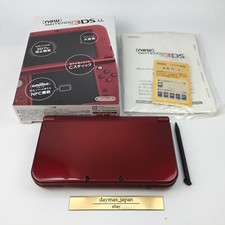 【Ausgezeichnet】Top IPS Nintendo New 3DS XL LL Metallic Rot Konsole Box Japani...