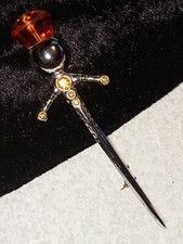 Schöne keltische Mizpah Brosche Schwert (Q)