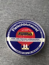 DDR Lebensmittel Konsum Konserve Büchse Dose halko Fleischblutwurst  OVP ,