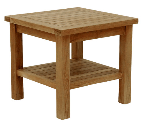 Teak beistelltisch 50x50cm - beistelltisch,