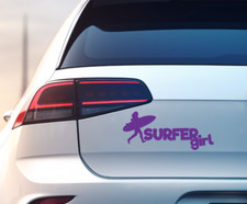 Aufkleber Surfer Girl Bike