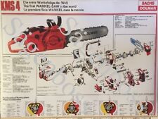 SACHS Dolmar KMS4 Wankel Motorsäge A1 POSTER Schnittzeichnung