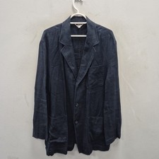 Michiko Koshino London Navy Lightweight Oversized Chore Blazer Sport Jacke XL