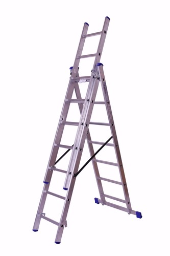 Alu stehleiter 3x7 stufig - alu-stehleiter, 3x7-stufig