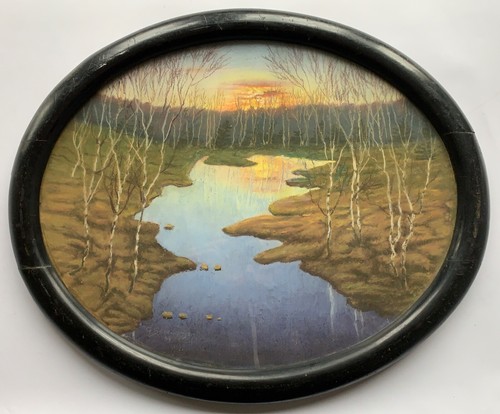 Pastell abendsonne moor mit - pastell,
