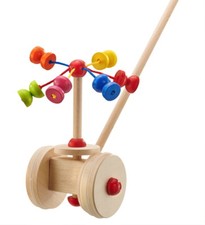 Selecta Kleinkindwelt Holz Schiebespielzeug Karussell Schiebefigur 62031