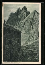 AK Meilerhütte, Berghütte der Sekt. Bayerland des D. u. Ö. A.-V. mit Dreitorspi 