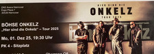 Ticket Böhse Onkelz, 1. Dezember 2025 Hannover