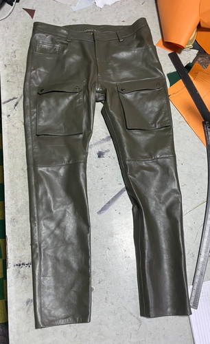 Herren olivgrüne cargo biker - herren,