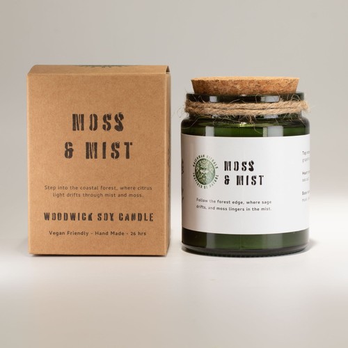 Greenman woodwick soy candle - soy,