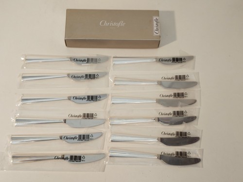 12x christofle messer set - christofle,