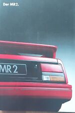 Toyota MR 2 09/87 Prospekt