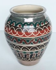 Vase aus keramik signiert - aus,