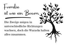 Schablone " Familie ist wie