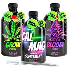 HOMEGROW24 Dünger Trio GROW Dünger BLOOM Dünger & CalMag  im Komplettset 3x250ml