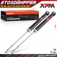 2x Stossdämpfer Gasdruck Hinterachse für Opel Agila B H08 Suzuki Splash Swift