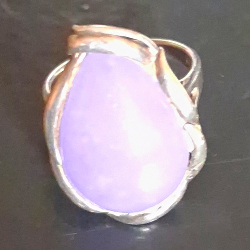 925 silber ring lila - ,
