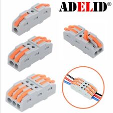 Klemmen Durchgangsverbinder mit Hebel 2 Leiter Klemme Dosenklemme 1x2 /2x2 /3x2